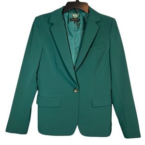 DK Donna Karan Women’s Forest Green Blazer Jacket Size 4
